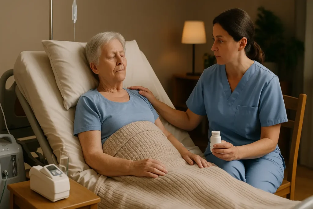 Opieka paliatywna w domu – kluczowe informacje, sprzęt medyczny i ulga w bólu dla pacjentów terminalnych.